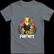 Createyou Fortnite egyedi póló 5 - Férfi - Szürke - L férfi póló