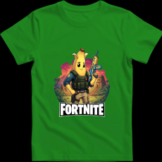 Createyou Fortnite egyedi póló 5 - Férfi - Zöld - XL