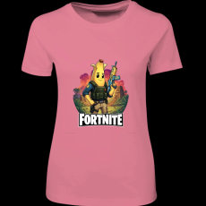 Createyou Fortnite egyedi póló 5 - Női - Pink - 2XL