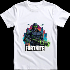 Createyou Fortnite egyedi póló 6 - Férfi - Fehér - 3XL