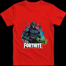 Createyou Fortnite egyedi póló 6 - Férfi - Piros - XL