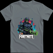 Createyou Fortnite egyedi póló 6 - Férfi - Szürke - 2XL férfi póló