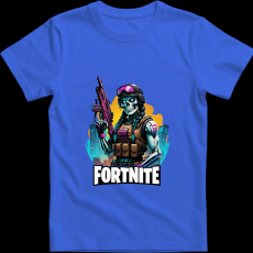 Createyou Fortnite egyedi póló - Férfi - Királykék - L