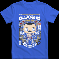 Createyou Freddy Mercuri Queen - Férfi - Királykék - S férfi póló