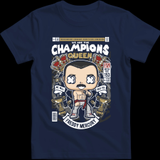 Createyou Freddy Mercuri Queen - Férfi - Sötétkék - S férfi póló