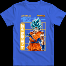 Createyou GOKU BLUE - Férfi - Királykék - L férfi póló