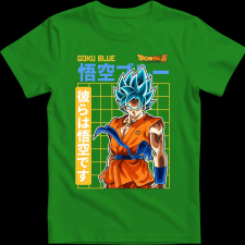Createyou GOKU BLUE - Gyermek - Zöld - XL gyerek póló