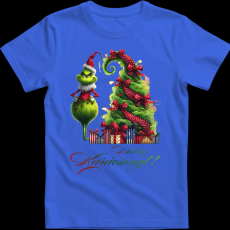 Createyou Grinch,Boldog Karácsonyt! - Férfi - Királykék - XL