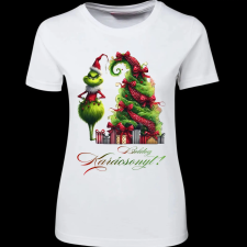Createyou Grinch,Boldog Karácsonyt! - Női - Fehér - S női póló