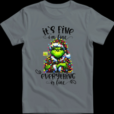 Createyou Grinch - Férfi - Szürke - 2XL férfi póló