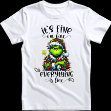 Createyou Grinch - Gyermek - Fehér - S gyerek póló