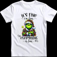 Createyou Grinch - Gyermek - Fehér - XS