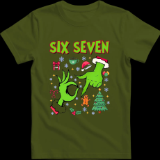 Createyou Grinch six seven - Férfi - Sötétzöld - XL