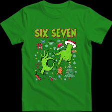 Createyou Grinch six seven - Férfi - Zöld - M férfi póló