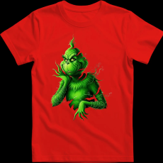 Createyou Grinch szaggatott - Gyermek - Piros - S
