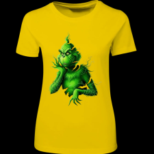 Createyou Grinch szaggatott - Női - Sárga - M női póló