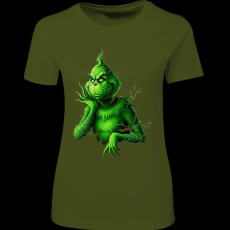 Createyou Grinch szaggatott - Női - Sötétzöld - L