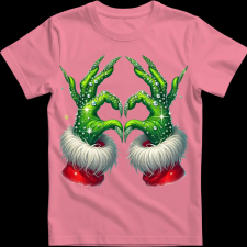 Createyou Grincs szív - Férfi - Pink - M férfi póló