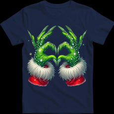 Createyou Grincs szív - Férfi - Sötétkék - L