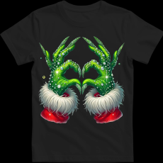 Createyou Grincs szív - Gyermek - Fekete - XL