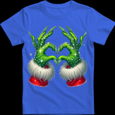 Createyou Grincs szív - Gyermek - Királykék - S