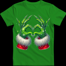 Createyou Grincs szív - Gyermek - Zöld - M