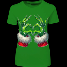 Createyou Grincs szív - Női - Zöld - L női póló