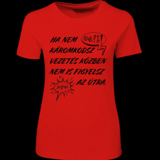 Createyou Ha nem káromkodsz... - Női , Piros , XL