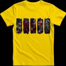 Createyou Halloween...vörös,csajos - Férfi , Sárga , 3XL