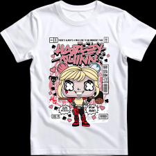 Createyou Harley Quinn - Férfi - Fehér - 3XL férfi póló