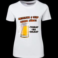 Createyou Hetente 3 nap iszok sört! - Női - Fehér - M