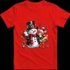 Createyou Hóember szarvassal - Férfi - Piros - 3XL