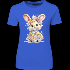 Createyou Húsvéti nyuszi kosárral - Női , Királykék , 2XL
