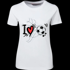 Createyou I love foci - Női , Fehér , M női póló