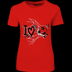 Createyou I love foci - Női , Piros , L