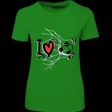Createyou I love foci - Női , Zöld , XL