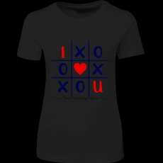 Createyou I Love You amőba - Női , Fekete , 2XL
