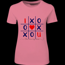 Createyou I Love You amőba - Női , Pink , XL női póló