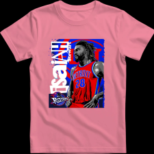 Createyou ISAIAH STEWART - Gyermek - Pink - XS gyerek póló