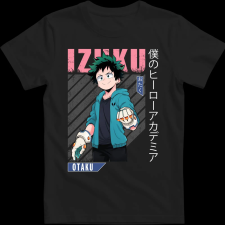 Createyou Izuku Midoriya - Férfi - Fekete - S férfi póló