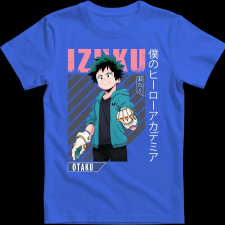 Createyou Izuku Midoriya - Gyermek - Királykék - M gyerek póló