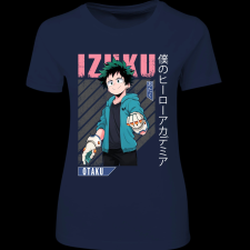 Createyou Izuku Midoriya - Női - Sötétkék - 2XL női póló