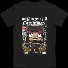 Createyou Jack Sparrow Pirates Of The Caribbean - Férfi - Fekete - 2XL