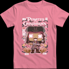 Createyou Jack Sparrow Pirates Of The Caribbean - Férfi - Pink - XL férfi póló