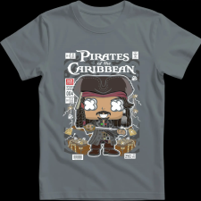 Createyou Jack Sparrow Pirates Of The Caribbean - Gyermek - Szürke - S gyerek póló