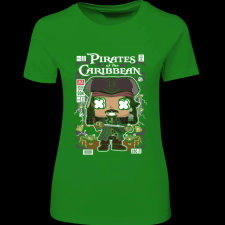 Createyou Jack Sparrow Pirates Of The Caribbean - Női - Zöld - M női póló
