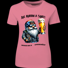 Createyou Jól bírom a sört - Női , Pink , XL női póló
