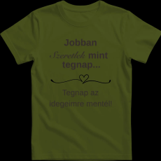Createyou Jobban szeretlek... - Férfi - Sötétzöld - 3XL