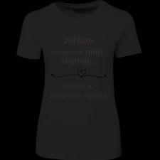 Createyou Jobban szeretlek... - Női - Fekete - S női póló