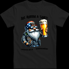 Createyou Jól bírom a sört - Férfi - Fekete - L férfi póló